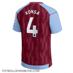 Aston Villa Ezri Konsa #4 Replika Hemmatröja 2023-24 Kortärmad